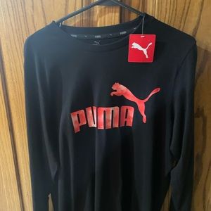New Puma Longsleeve Black Reg Graphic Large 50% off